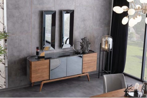 Quatro Dresser(with Mirror)